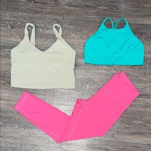 Like New Lululemon 3-item Bundle. Size 10